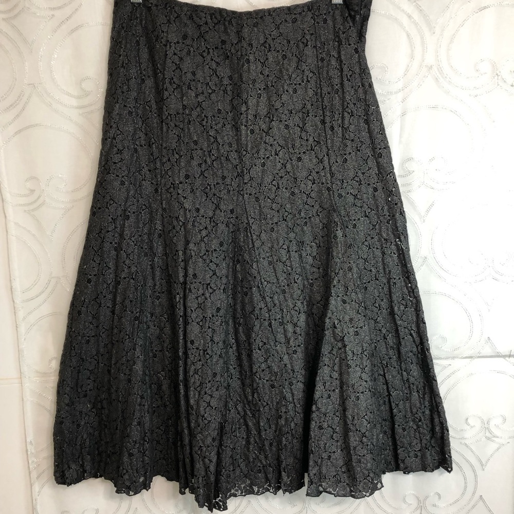 CHICO’S MIDI LACE SKIRT Size S